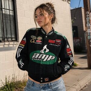 Dale Earnhardt Jr AMP Energy Racing Jacket NASCAR Youth XL Fits Women's XS S